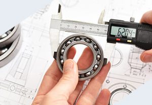 Contrôle de pièce avec pied à coulisse